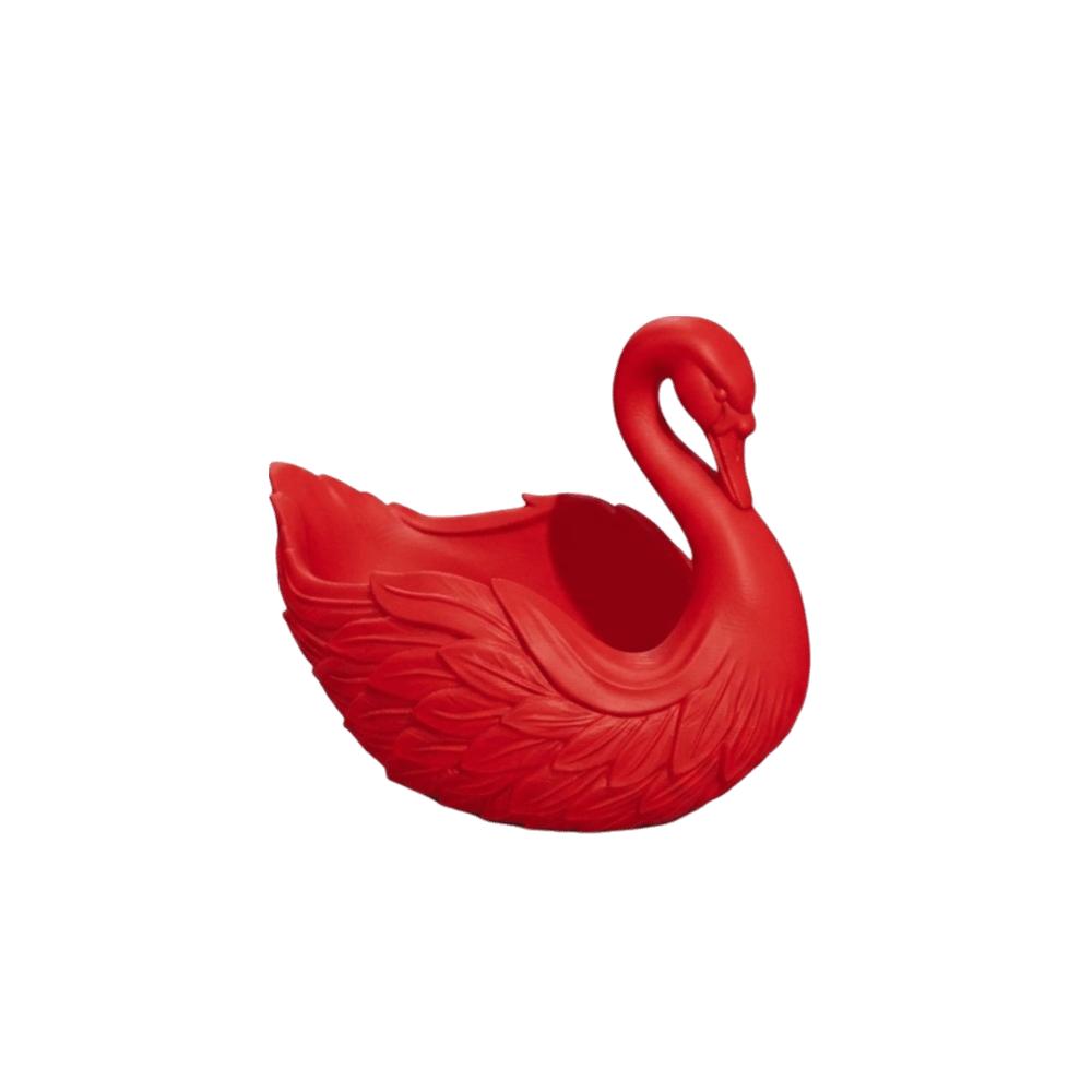 Portachiavi a forma di cigno fatto a mano romantico Elegante idea regalo Vassoio portaoggetti a forma di cigno Portachiavi portafoglio multifunzionale Vacanze