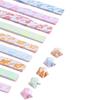 420 hojas de tiras de papel con forma de estrella de origami luminosas, colores surtidos, papel Lucky Star de doble cara, fácil de doblar