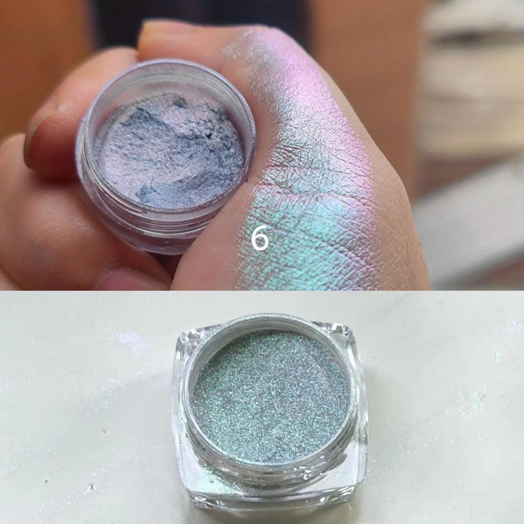 Chameleon Glitter Eyeshadow Pearly Shimmer For Brightening Contouring, Metallic Gradient Colors Easy Lazy Eye Makeup Festivals