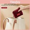 Elegant Plush Cosmetic Storage Case With Zipper For Rings And Bracelets