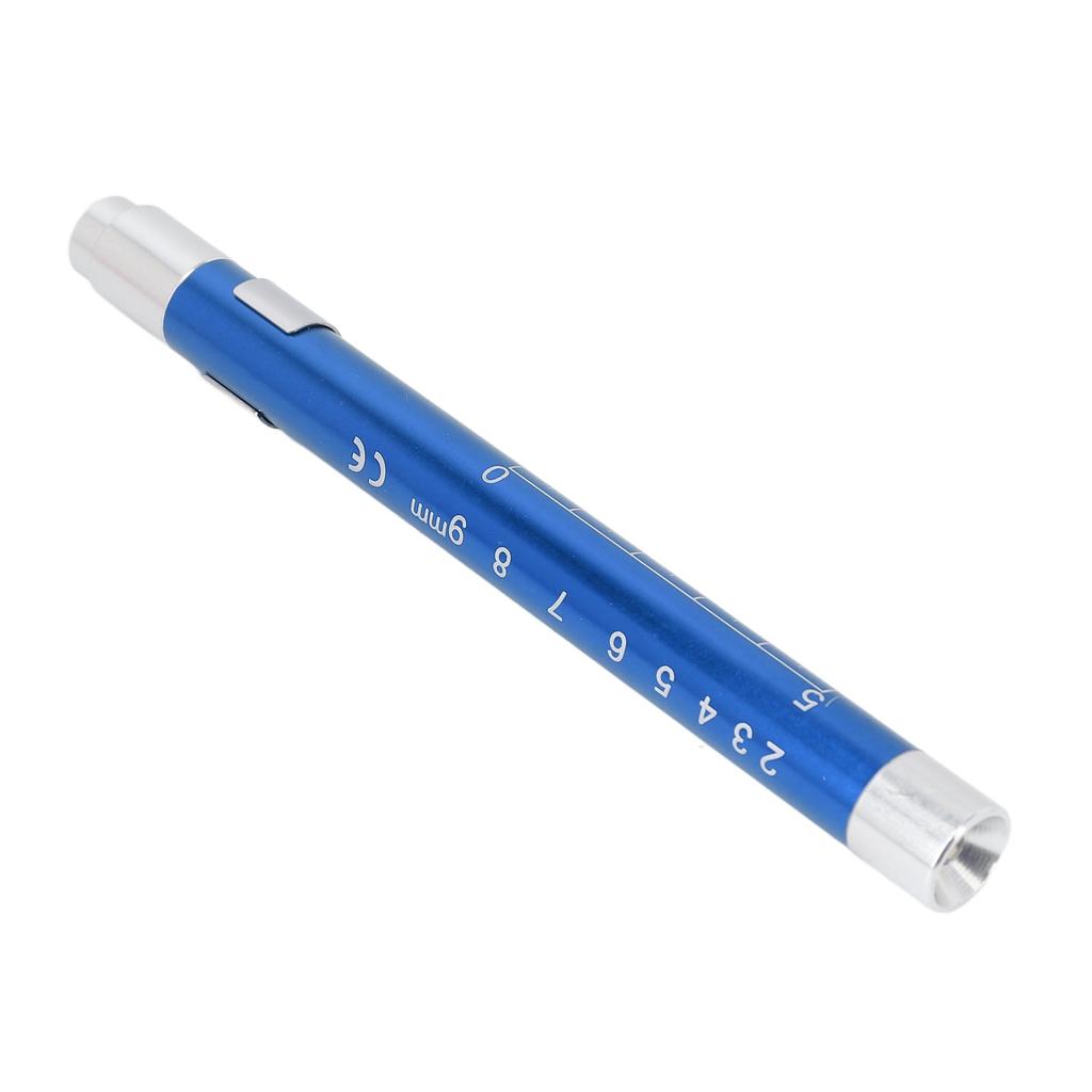 LED Penlight Yellow Lighting Concave Head Aluminum Alloy Pen Light with Pupil Gauge