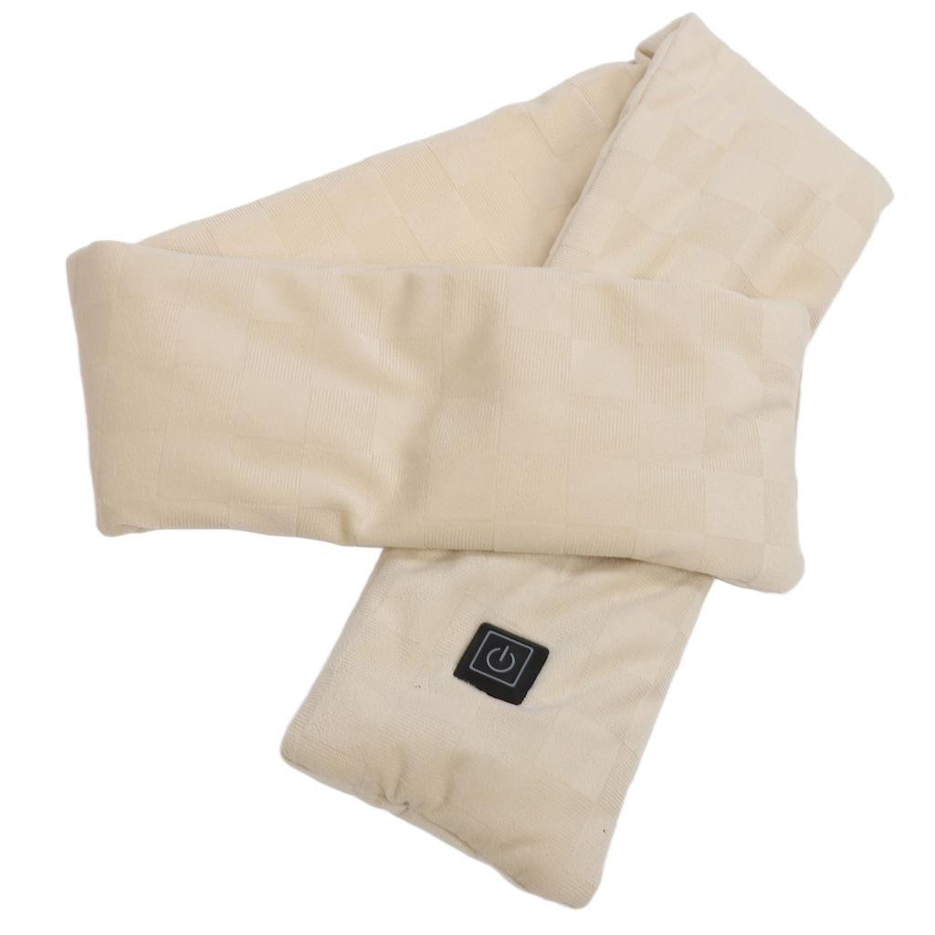 Heated Scarf Soft Washable Electric Heating Scarf USB Powered 3 Temperature Adjustable Neck Wrap
