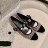 Fashion Single Shoe Women's 2025 New Floral Emblem Buckle Mary Jane Pumps Womens Spring/autumn Banquet Wedding Shoes High Heels Women
