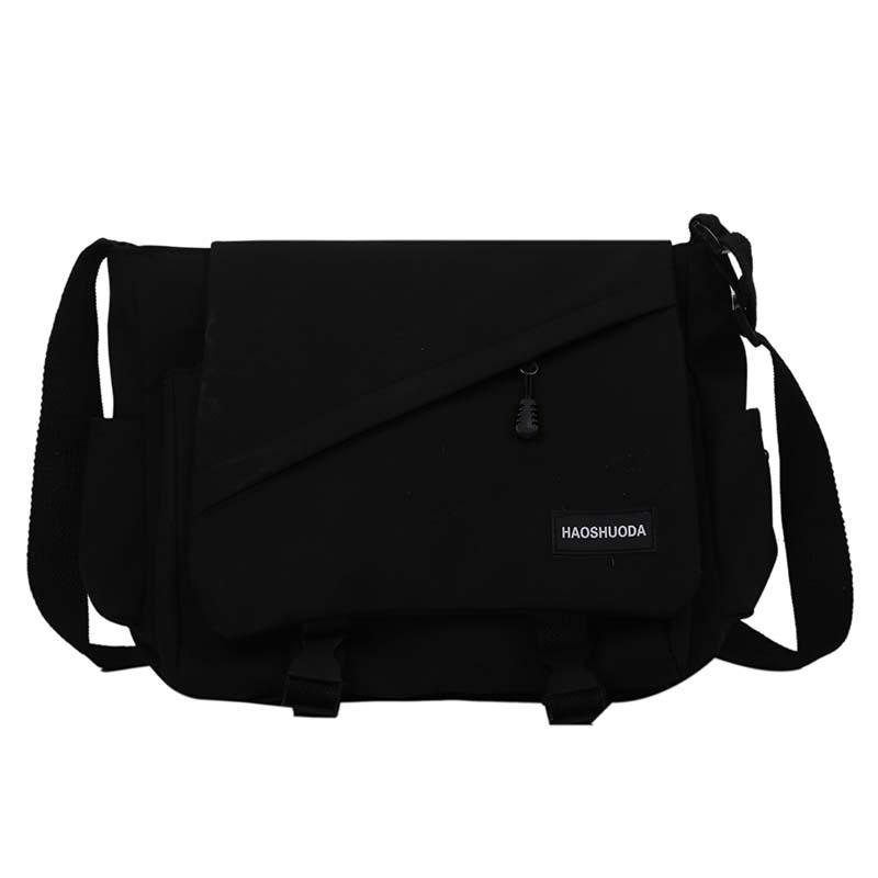 

Japanese Harajuku Girl Canvas Bag Student Waterproof Nylon Messenger Bag Youth Casual Fashion Crossbody Bags for Women Satchels чёрный