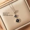 [Titanium Steel] Necklace Women's Copper Micro-inlaid Electroplating Advanced Sense Delicate Clavicle Chain Jewelry