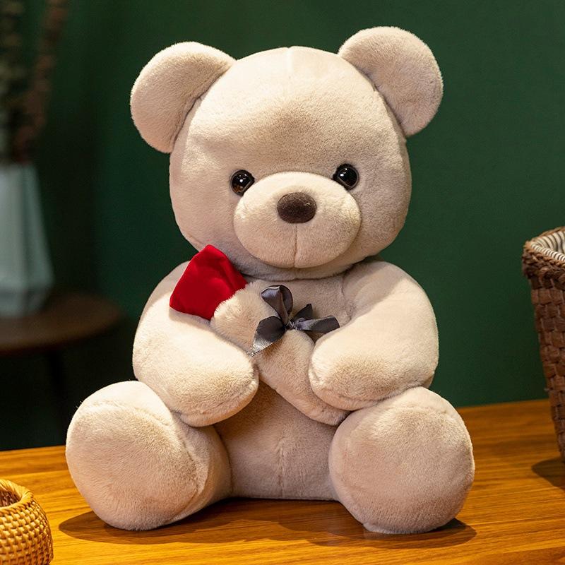 Rose Teddy Bear Doll Plush Toy Bear Hug Bear Doll Girl Company Soothing Doll