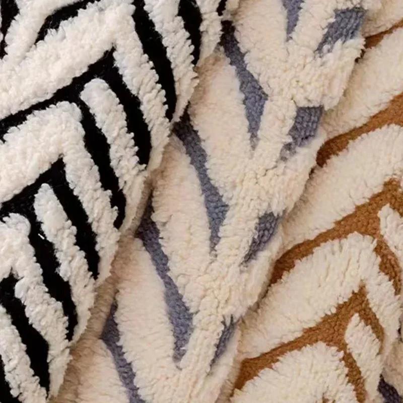 1PC Nordic Thicken Sofa Cover for Living Room Winter Plush Non-slip Sofa Cushion Dust-proof Warm Couch Towel Furniture Protector