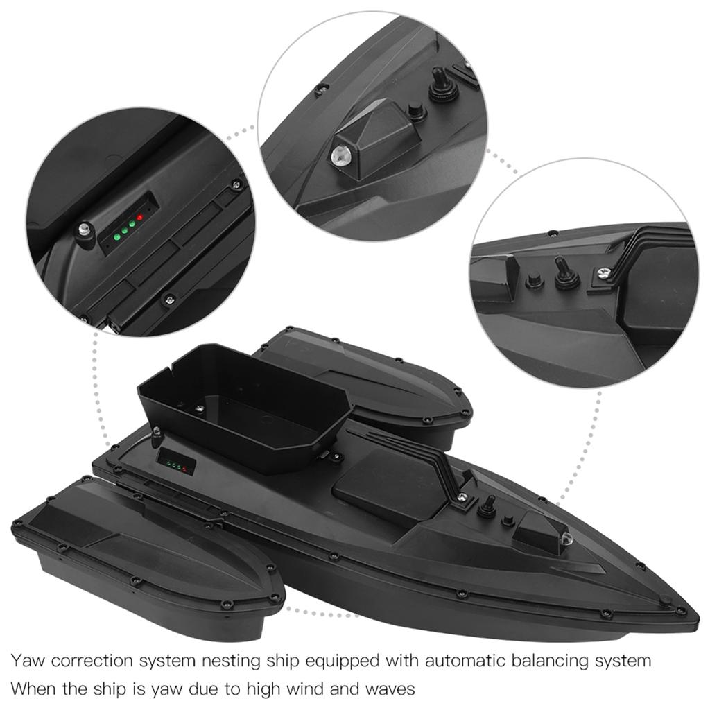 ABS Plastic Waterproof 500M Intelligent Remote Control Fishing Bait Boat Automatic Rowing Single Warehouse Nesting