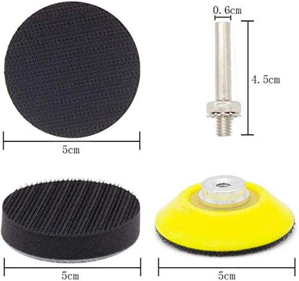 GOH DODD Waterproof for Polishing Mirror and Glossy Compatible with Electric Sanders 15 Sandpaper, 50mm, 180-Sheet Set, Metal, Polishing, Woodworking,