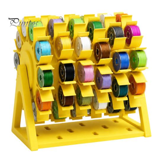 Plastic Thread Stand 60-Spool Sewing Organizer Rack, 360 Degree Swivel Space Saving Professional Tailoring Tools Stand, Tabletop Storage Holder
