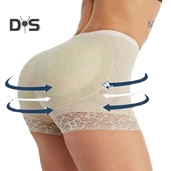 Women Underpants Fake Buttock High Waist Tummy Control Butt Lifted Seamless Soft Breathable Elastic Butt Lifter Body Shaper Panties Padded Underwear