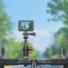 „Insta 360 X2 X3 X4“ veiksmo kameros laikiklis ant dviračio vairo, 360 laipsnių pasukamas motociklo vairo rankenos sportinės kameros laikiklis