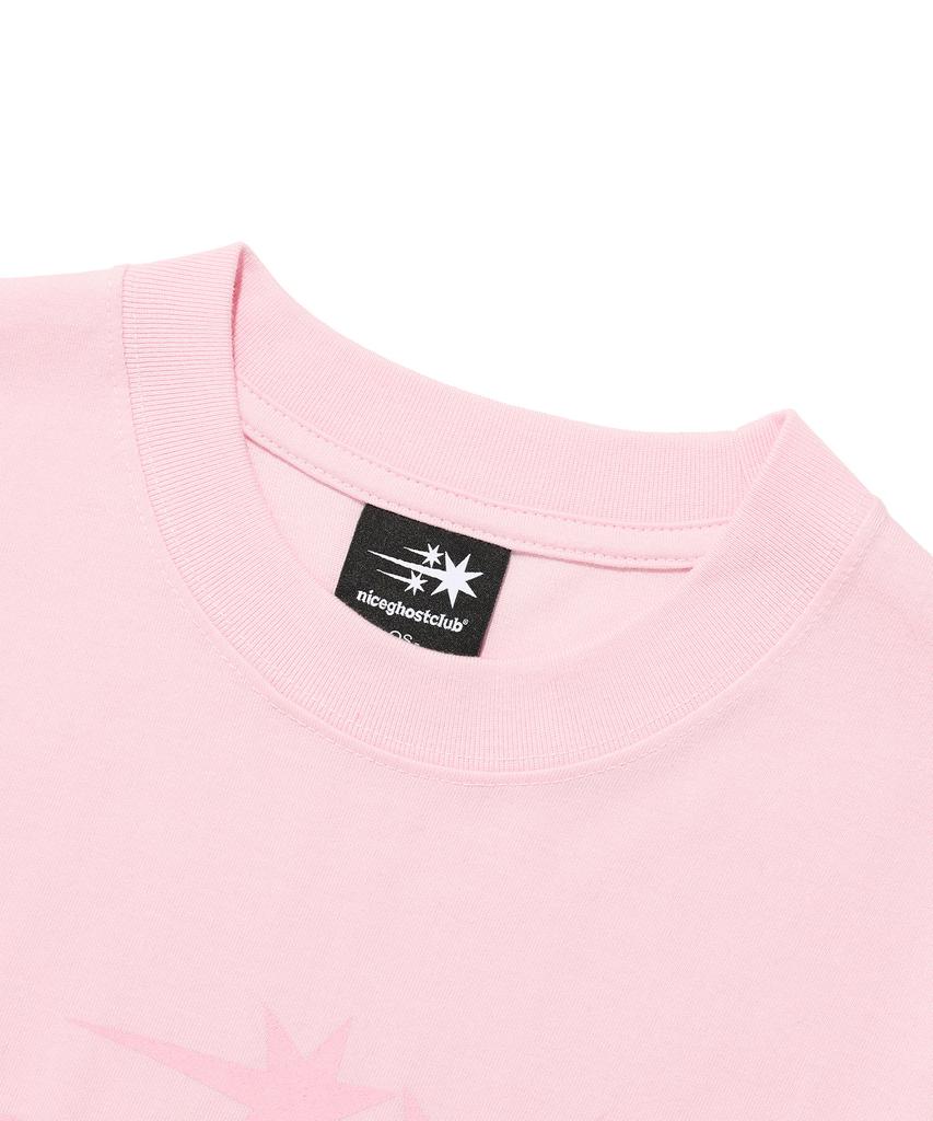 NICEGHOSTCLUB 3Stars Symbol Crop Slim Tee_Pink(Ng2Fmft538A)