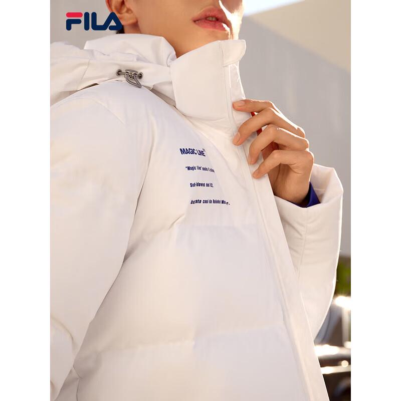 FILA Men's Winter Thickened Hooded Down Jacket