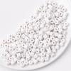 Acrylic Cream Solid Color Small Cylinder Beads for DIY Hairpin, Bracelet, Necklace Jewelry Accessories