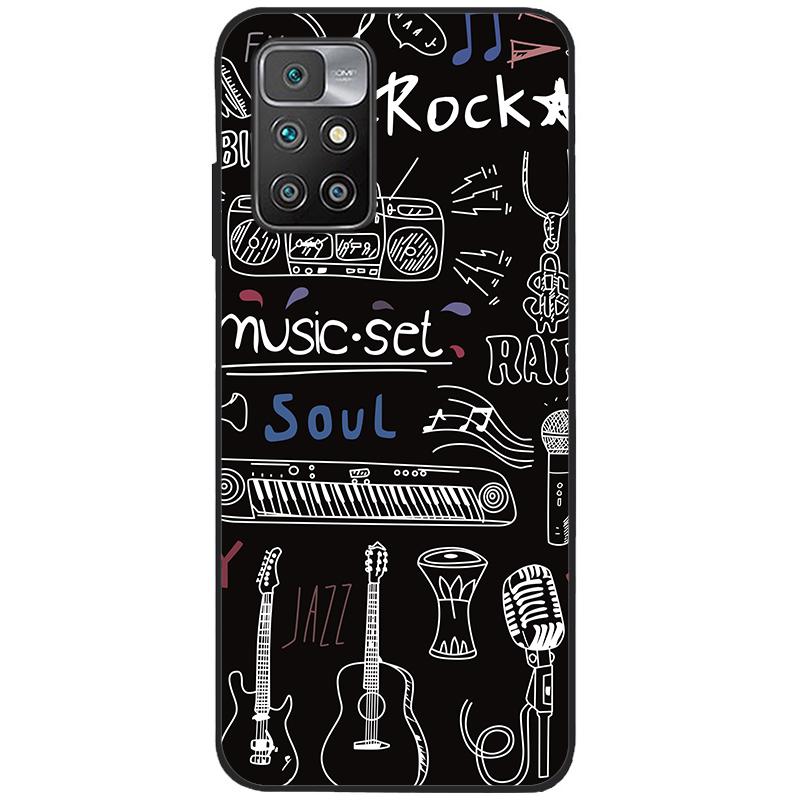 For Xiaomi Redmi 10 Case Silicone Soft TPU Back Cover For Xiaomi Redmi 10 Redmi10 Phone Cases Cute Painted Cover Shockproof Capa
