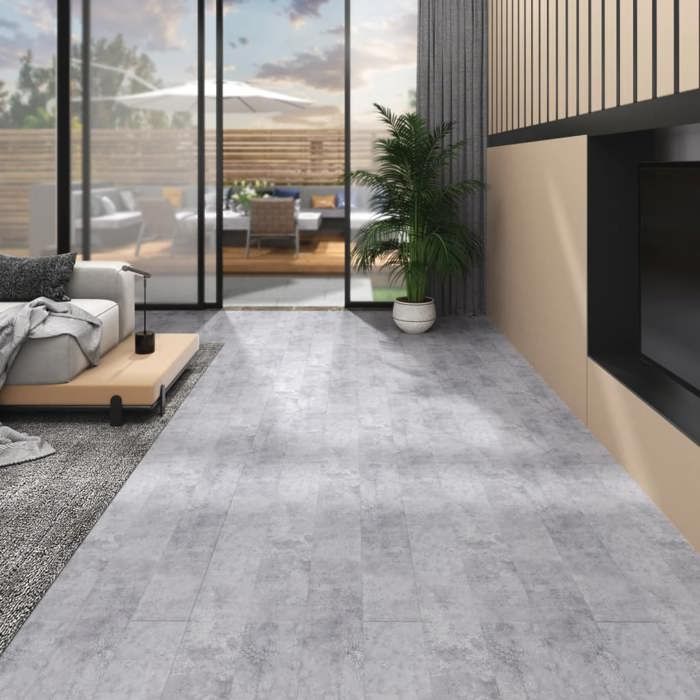 VidaXL Floor Planks Kitchen Bathroom Living Room Bedroom Living Room Interior PVC Non Self-adhesive 146566