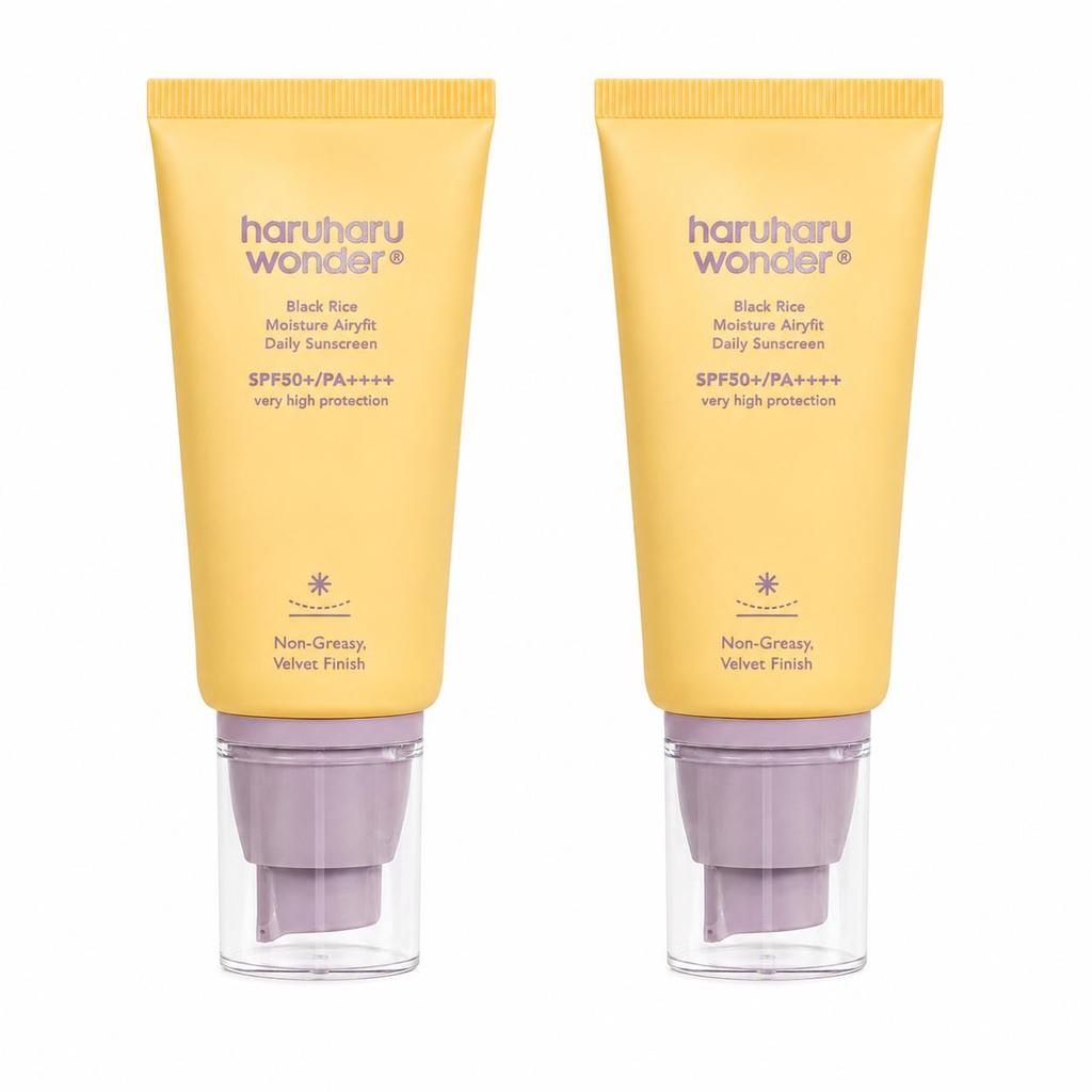 haruharu wonder Black Rice Moisture Airyfit Daily Sunscreen SPF50+ PA++++ 50g (3 Options)