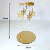 Metal Rotating Candle Holder Rotary Candlestick for Living Room Ornament Carousel