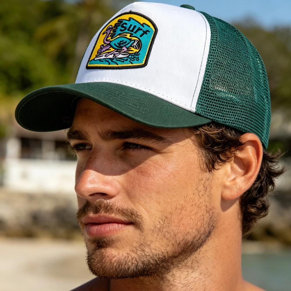 Unisex Geborduurde Trucker Pet Mesh Baseballpet Zomer Buiten Zonbescherming Trend Pet Pet Voor Mannen Vrouwen
