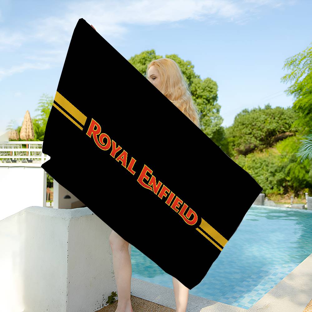 1PC Moto Racing Royals Enfields Microfiber Beach Towel Absorbent Quick Dry Soft Yoga Swimming Resort Mountain Climbing Towel