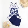 New Print Separate Swimsuits Tankini Set Female Swimwear Sports Beach Wear Two-Piece Bathing Suits Pool Women Swimming Suit