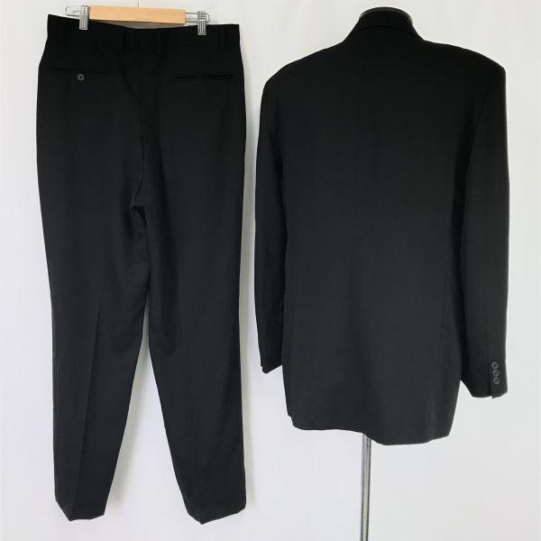 FARIANI Alemanha Fato Duplo Outono/Inverno Masculino G Preto Ajustador de Cintura Japão(USADO)