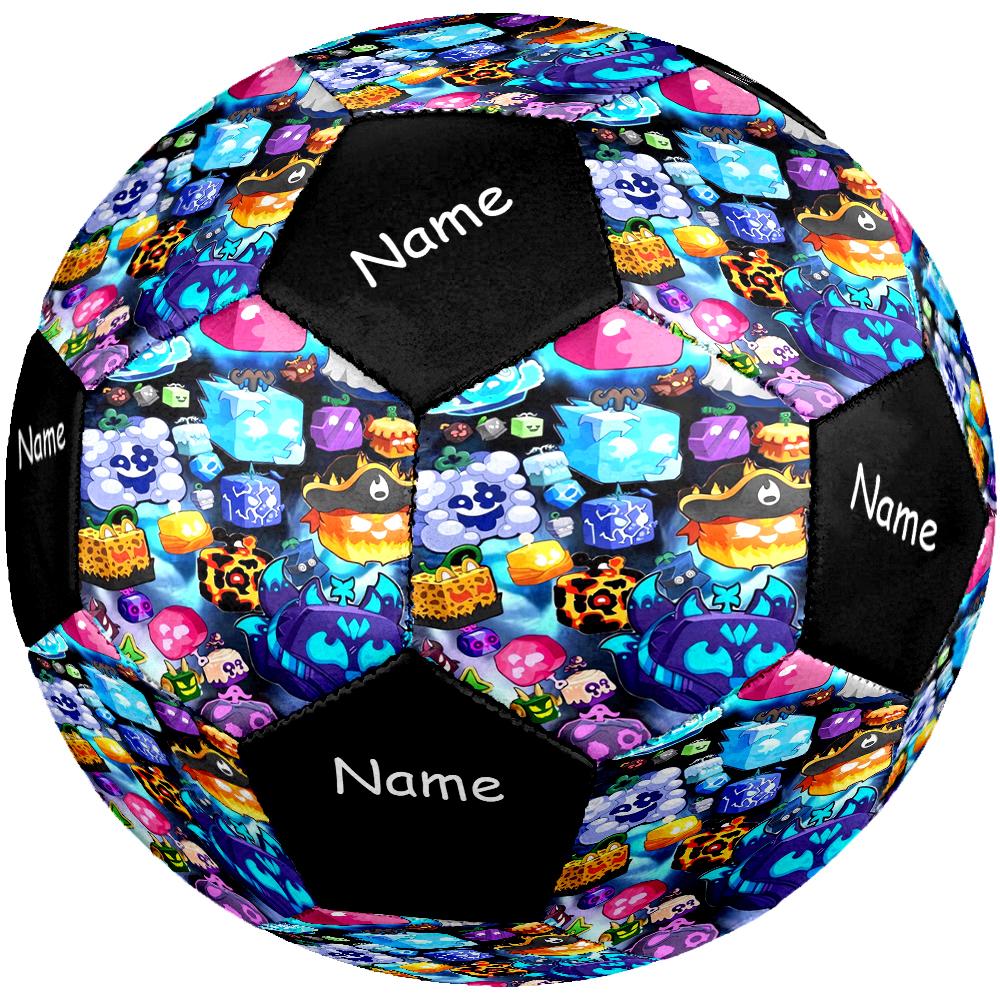Custom Name Blox Fruits Theme Size 5 Soccer Ball, Suitable for Both Indoor and Outdoor Matches, a Gift Suitable for Everyone.