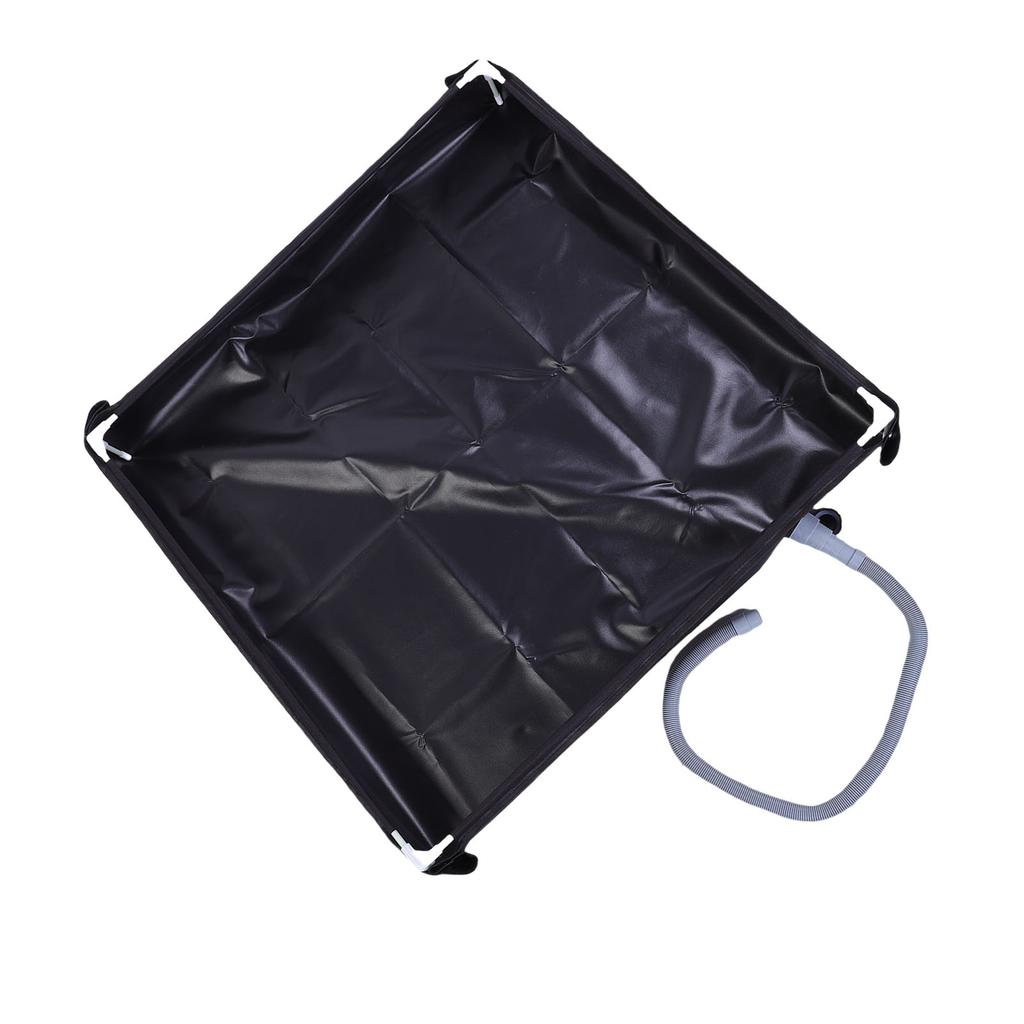 Tragbare Duschwanne 31,5x31,5x3,9 Zoll Faltbare Duschbasis mit Bodenablauf Abnehmbares Ablaufrohr für Zeltcamping Wohnmobil Strand