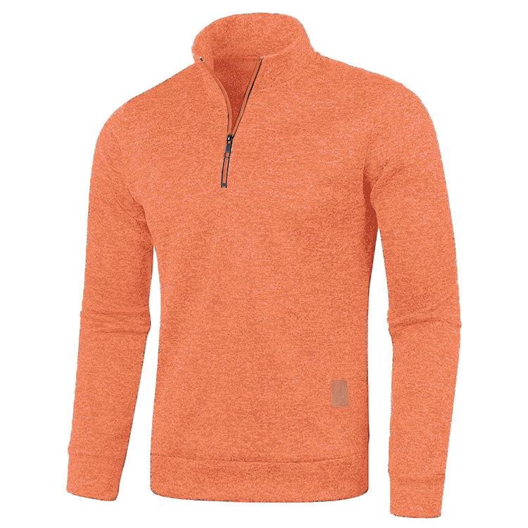 Felpe da Uomo Pullover Mezza Zip per Uomo Felpa con Cappuccio Uomo Felpa Autunno Inverno Colore Solido Maglioni Dolcevita Yasheng