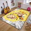 Super Saiyan Warrior Power Burst Art Patterned Carpet, Non Slip Mat Suitable for Living Room and Bedroom Sofas