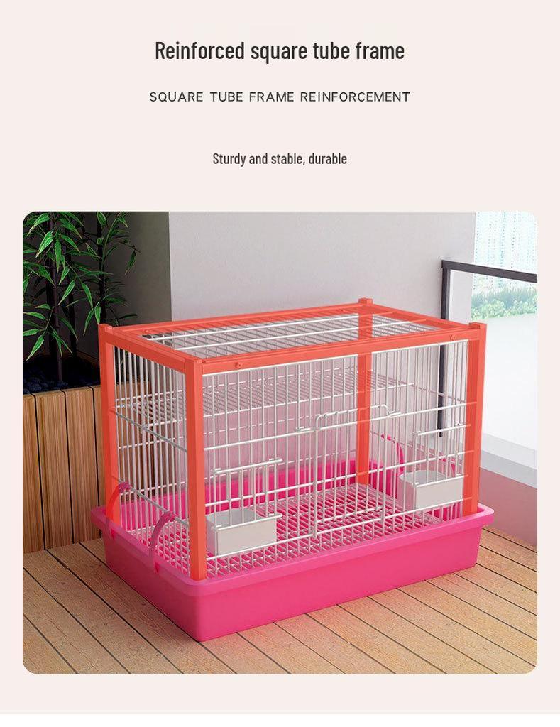 Large Indoor Rabbit Cage with Automatic Manure Cleaning for Household Use