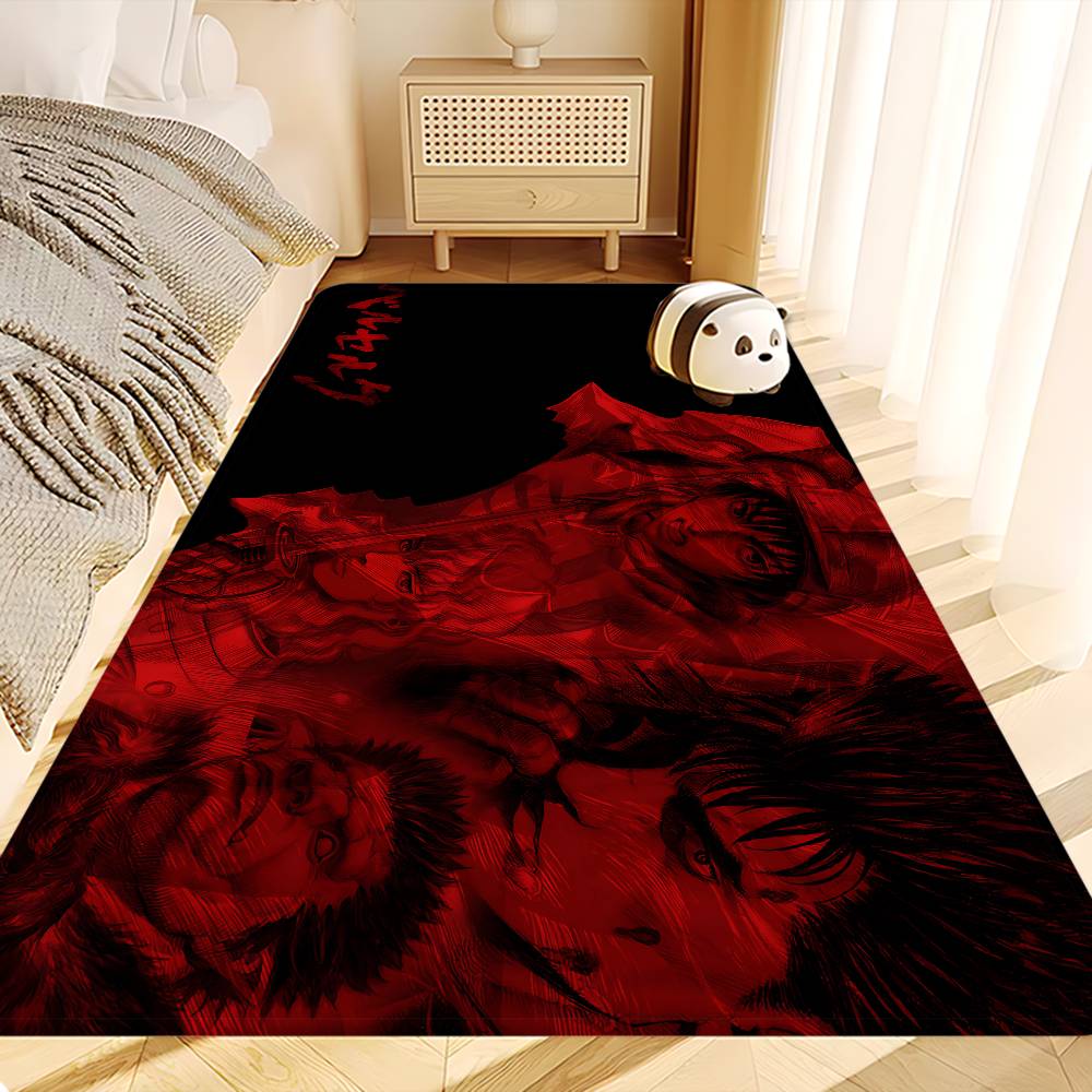 Berserk Guts Entrance Door Mat Rectangle Anti-slip Home Soft Badmat Front Door Indoor Outdoor Mat Household Carpets