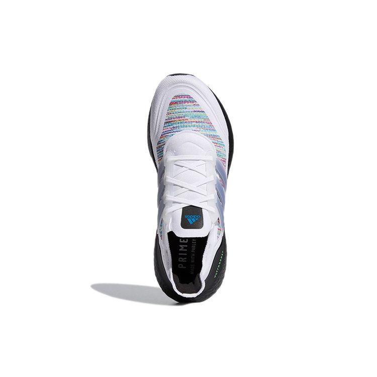 Adidas UltraBoost 21 White Screaming Green Unisex Sneakers Cloud-White Core-Black GZ3194