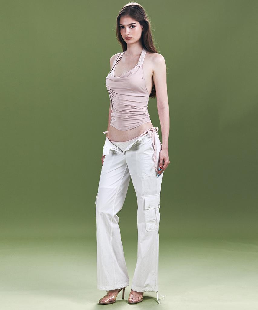 Peullijeunopallou Ethan Pocket Cargo Pants (White)