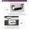 Portable Aluminum Alloy Hard Case with Foam and Password Lock