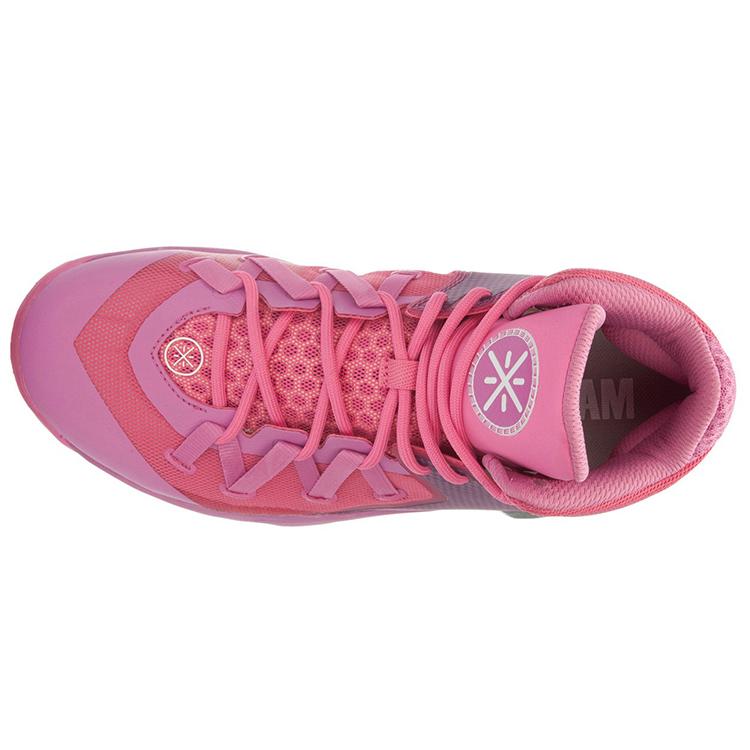 Li Ning All In Team 3 Basketball Shoes Unisex High top Azalea Pink ABAK047-4