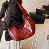 Retro Star Rivet Tote Bag Solid Pu Leather Shoulder Bag Large Capacity Female Casual Shopping Underarm Pack Lady Handbag