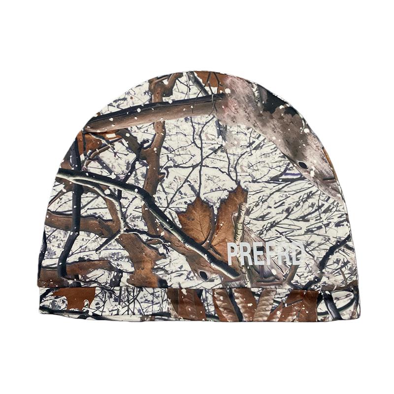 Retro Hip-Hop Camouflage Leaf Print Pullover Hat Trendy Personalized Street Casual Fashionable Cap