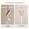 Wall-Mounted Shoe Rack with Double Hooks – Creative Outdoor Shoe Drying Solution