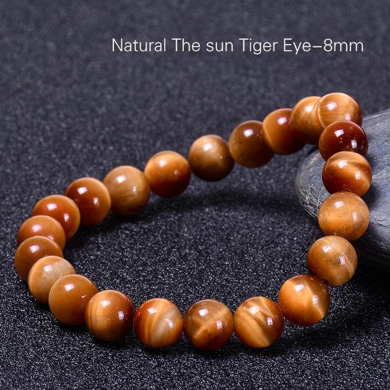 

JYL TS Bracelet Popular Trend Fashion Design Enhances Modern Charm & Luck 8MM-tiger eye мерехтіння