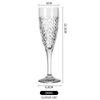 OLOEY Hammered Glass Champagne Flute