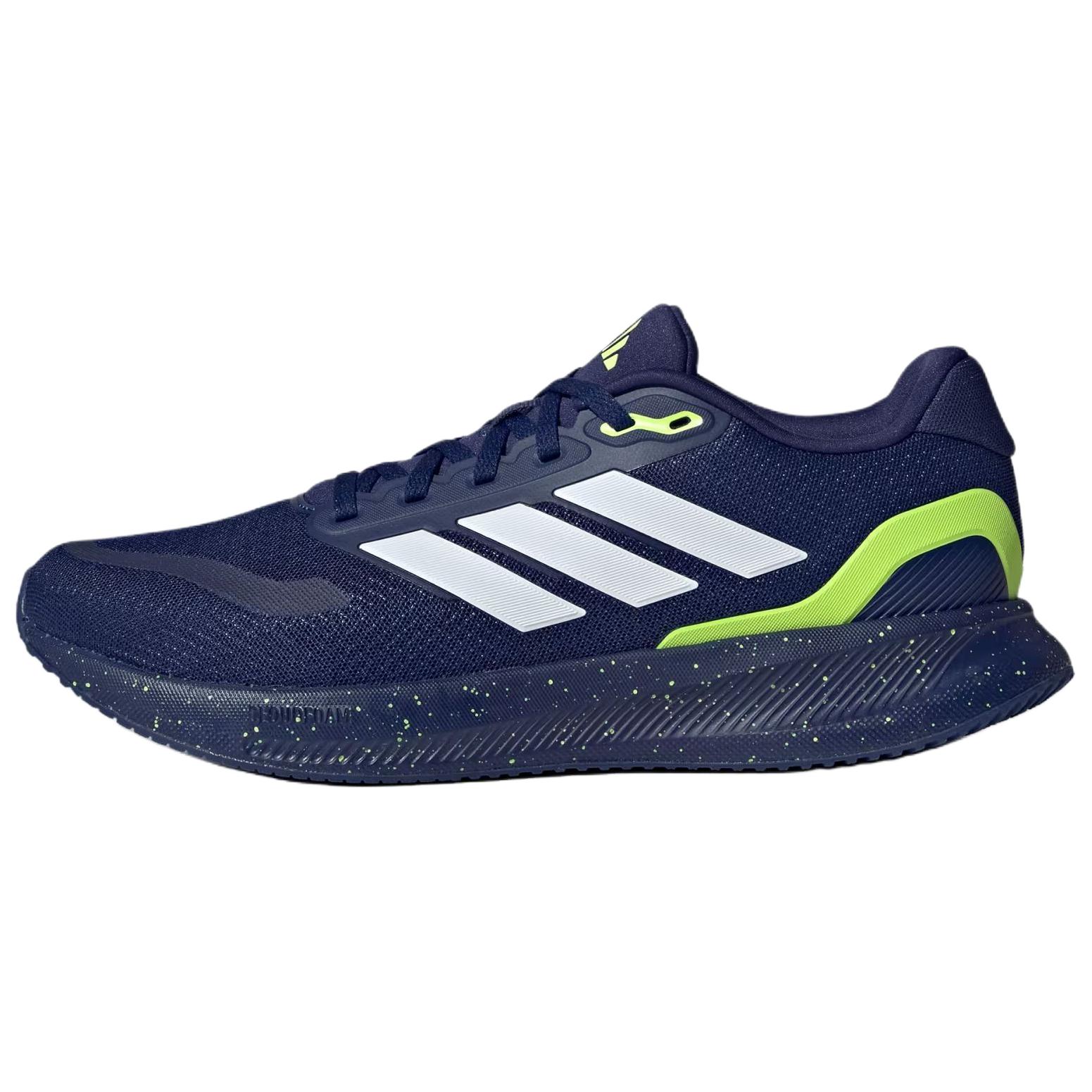 adidas Runfalcon 5 Dark Blue Cloud White Hi-Res Yellow Men Sneakers JR5521 40
