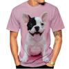 Men's 3D Printed T-Shirt Colorful Animal Pattern Printing Short Sleeve O-Neck Pullover Casual Top