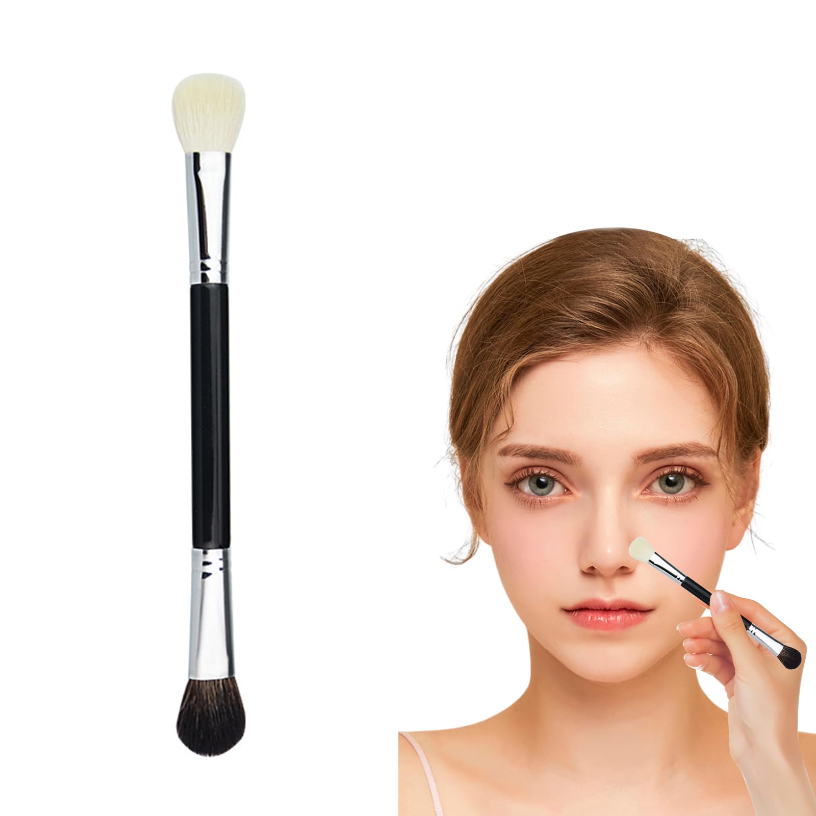 

Coolooda Nose Shadow Shading Concealer Makeup Eye Nose Contour Easy to Natural Bristles Brush, Brush, Brush, Brush, Shadow, Brush, Usable, 2in1,