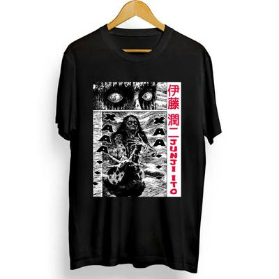 New Tomie Junji Ito Horror Tee, Junji Ito Uzumaki Title T-Shirt, Horror Manga
