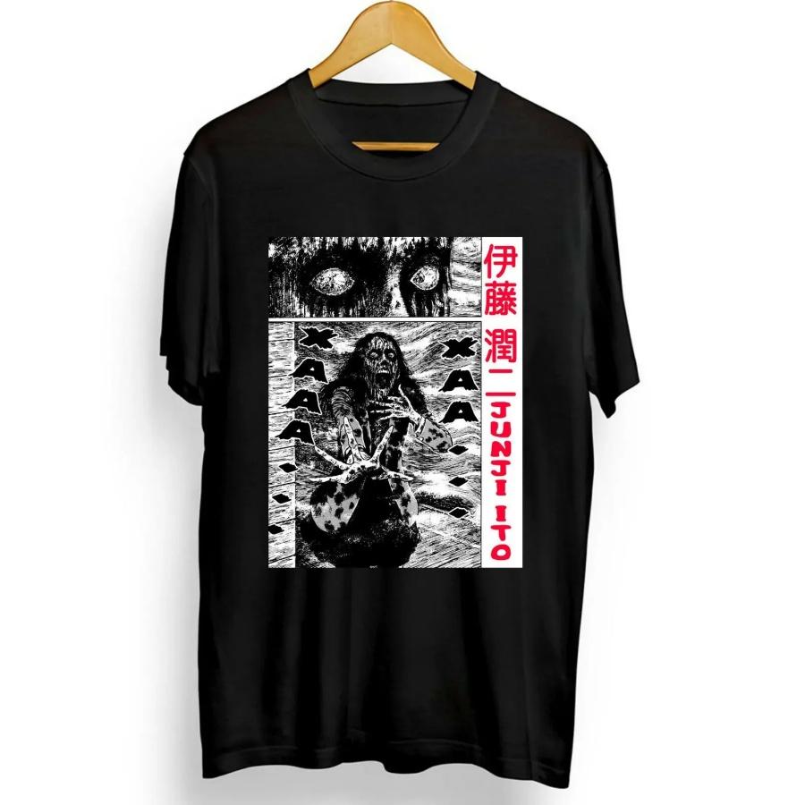 

new Tomie Junji Ito Horror Tee, Junji Ito Uzumaki Title T-Shirt, Horror Manga XXXXXL чорний