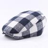 Men'S Autumn Thin Plaid Coarse Cloth Beret Outdoor Sunscreen Sun Hat Women'S Trend Forward Hat
