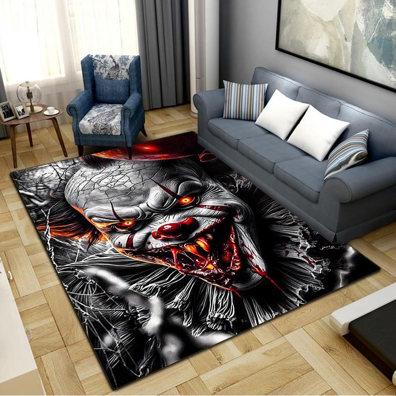 IT Clown Carpet Rug for Living Room Bedroom Home Sofa Decoration,Kids play Non-slip Floor Mat