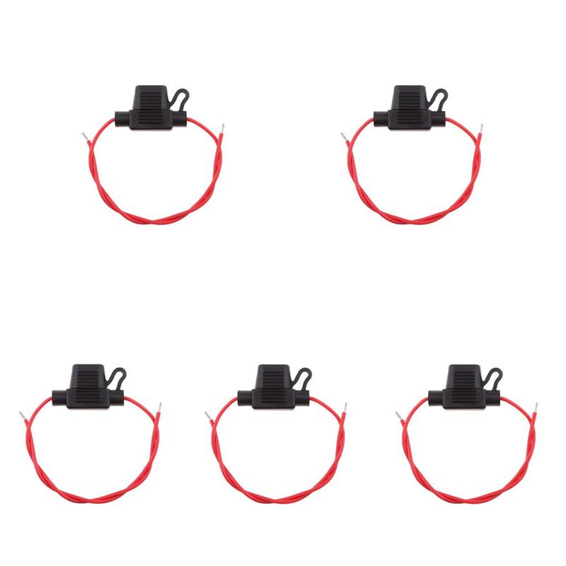 5 pcs. 10A 12V DC replacement fuse switch with cable, accessories for cars